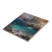 Der Traum einer Weltstadt abstrakter digitaler Kun Fliese (Seite)