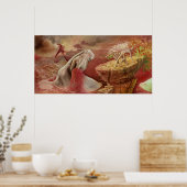 Der Traum eines Fischers Poster (Küche)