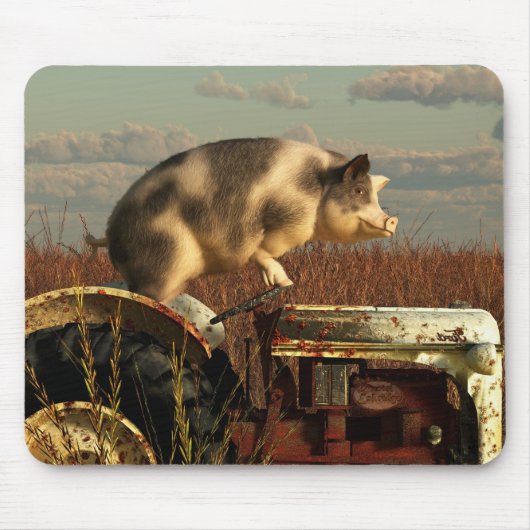 Der Traum eines Schweins Mousepad (Vorne)