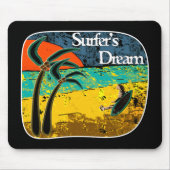 Der Traum eines Surfers Mousepad (Vorne)