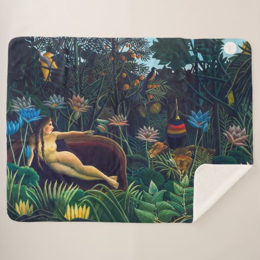 Der Traum | Henri Rousseau | Sherpadecke (Vorderseite (Horizontal))