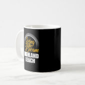 Der Traum im Hochland-Strand leben Kaffeetasse (Vorderseite Links)