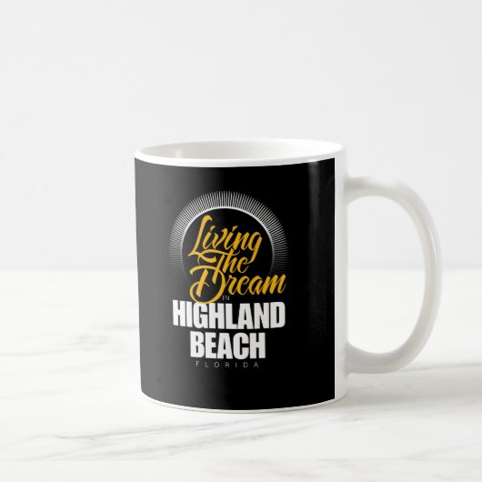 Der Traum im Hochland-Strand leben Kaffeetasse (Rechts)