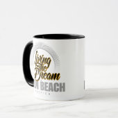 Der Traum im Palm Beach leben Tasse (Vorderseite Links)