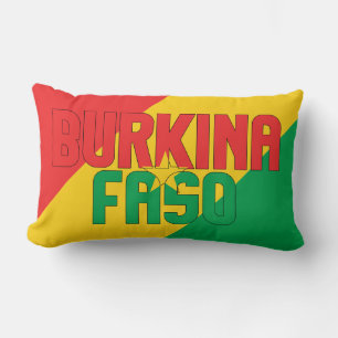 Der Traum in Farbe mit der Burkina Faso Fahne Lendenkissen