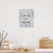 Der Traum Inspirierend Typografie - Kunst Poster (Küche)