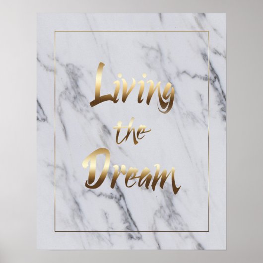Der Traum Inspirierend Typografie - Kunst Poster (Vorne)