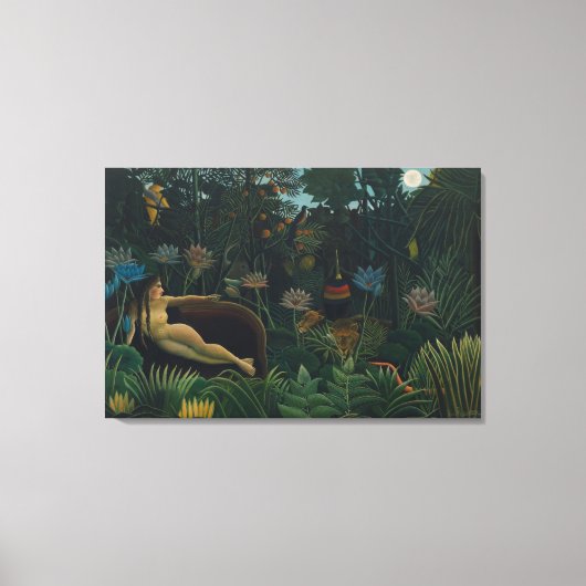 Der Traum (Le Reve Exotique) von Henri Rousseau Leinwanddruck (Vorderseite)