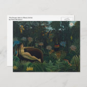 Der Traum (Le Reve Exotique) von Henri Rousseau Postkarte (Vorne/Hinten)