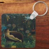 Der Traum (Le Reve Exotique) von Henri Rousseau Schlüsselanhänger (Rückseite)