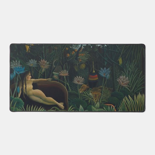 Der Traum (Le Reve Exotique) von Henri Rousseau Schreibtischunterlage (Vorderseite)