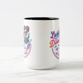 Der Traum lebt.. Zweifarbige Tasse (Mittel)