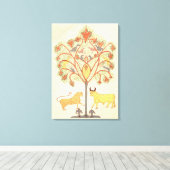 Der Traum Nebukadnezars von der "Bibel" Leinwanddruck (Insitu (Holzboden))