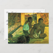 Der Traum (The Rerioa) von Gauguin Paul Postkarte (Vorne/Hinten)