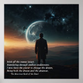 Der Traum und das Dreamer Poster sein (Vorne)