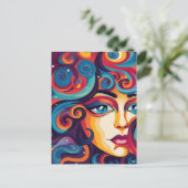 Der Traum Vibranl Whirl von Emotionen Postkarte (Stehend Vorderseite)