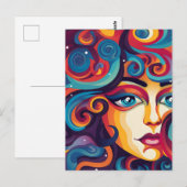 Der Traum Vibranl Whirl von Emotionen Postkarte (Vorne/Hinten)