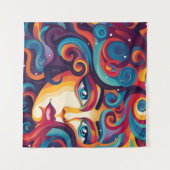 Der Traum Vibranl Whirl von Emotionen Wandteppich (Vorderseite (Horizontal))