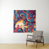 Der Traum Vibranl Whirl von Emotionen Wandteppich (Beispiel (Horizontal))