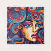 Der Traum Vibranl Whirl von Emotionen Wandteppich (Vorderseite)