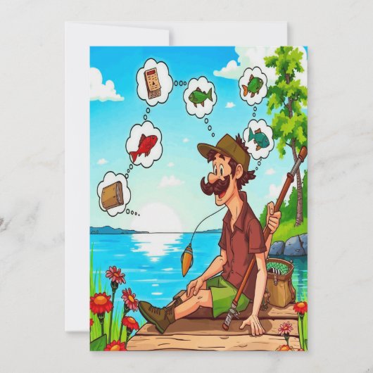 Der Traum vom perfekten Fang Einladung (Vorderseite)