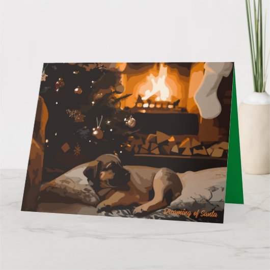 Der Traum vom Weihnachtsmann Karte (Vorderseite)