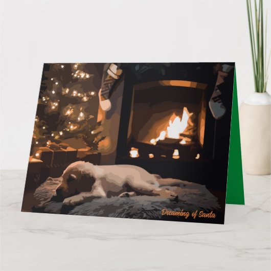 Der Traum vom Weihnachtsmann Karte (Vorderseite)