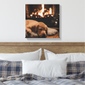 Der Traum vom Weihnachtsmann Leinwanddruck (Insitu (Schlafzimmer))