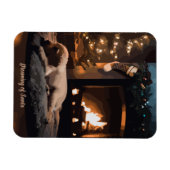 Der Traum vom Weihnachtsmann Magnet (Horizontal)