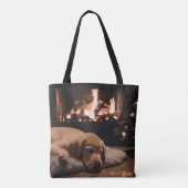 Der Traum vom Weihnachtsmann Tasche (Rückseite)