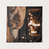 Der Traum vom Weihnachtsmann Wandteppich (Vorderseite (Horizontal))