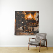 Der Traum vom Weihnachtsmann Wandteppich (Beispiel)