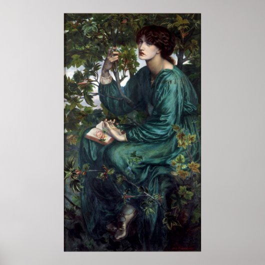 Der Traum von Dante Gabriel Rossetti Poster (Vorne)