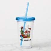 Der Traum von einem Weihnachtsfest Acryltrinkbecher (Rückseite)