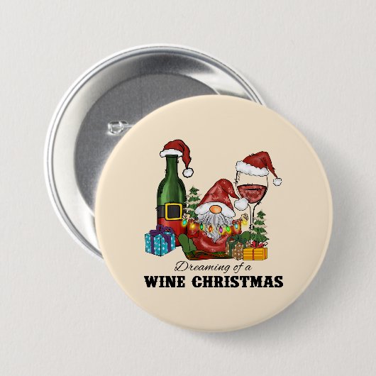 Der Traum von einem Weihnachtsfest Button (Vorne & Hinten)