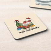 Der Traum von einem Weihnachtsfest Getränkeuntersetzer (Linke Seite)