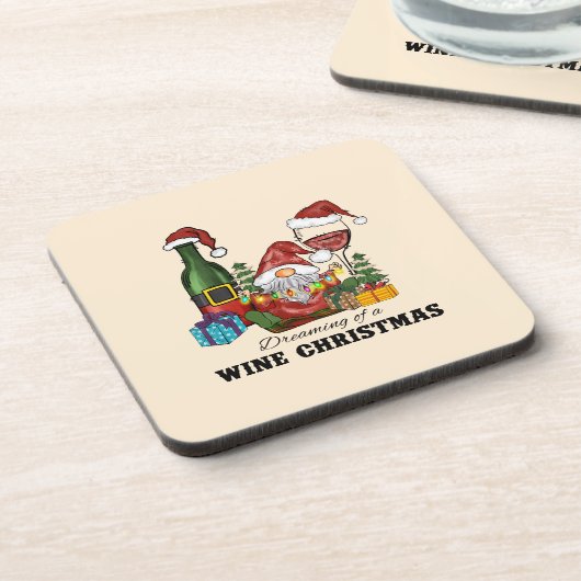 Der Traum von einem Weihnachtsfest Getränkeuntersetzer (Linke Seite)