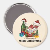 Der Traum von einem Weihnachtsfest Magnet (Vorderseite/Rückseite)