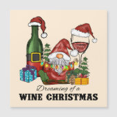 Der Traum von einem Weihnachtsfest Magnetkarte (Vorderseite)