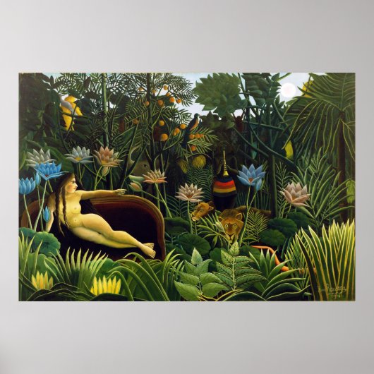 Der Traum von Henri Rousseau (1910) Poster (Vorne)