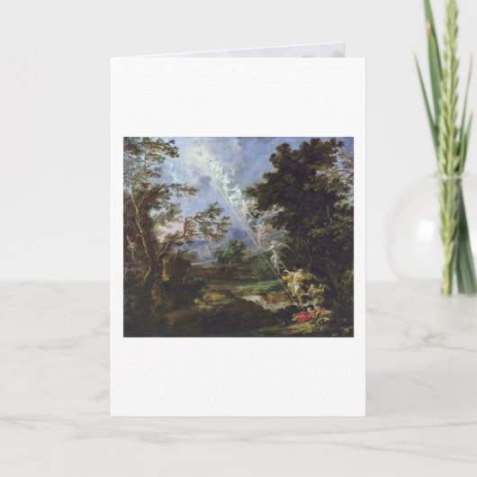 Der Traum von Jakob durch Michael Willmann Karte (Vorderseite)