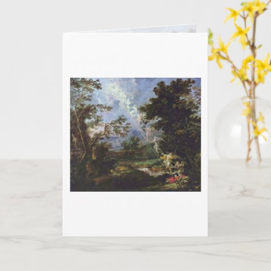 Der Traum von Jakob durch Michael Willmann Karte (Gelbe Blume)