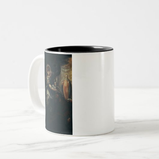 Der Traum von Saint Joseph Zweifarbige Tasse (Vorderseite Links)