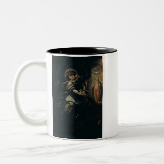 Der Traum von Saint Joseph Zweifarbige Tasse (Links)