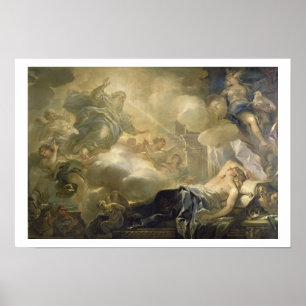 Der Traum von Solomon, c.1693 (Öl auf Leinwand) Poster