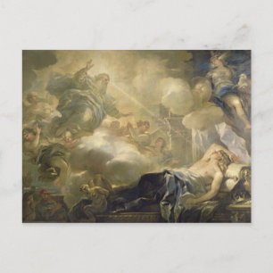 Der Traum von Solomon, c.1693 (Öl auf Leinwand) Postkarte