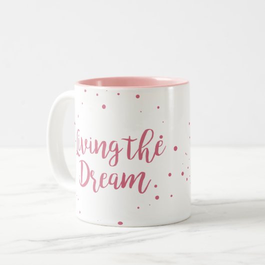 Der Traum von zwei tonrosa Tasse (Vorderseite Links)