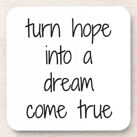 Der Traum wird wahr harter Plastik-Untersetzer Getränkeuntersetzer (Vorderseite)
