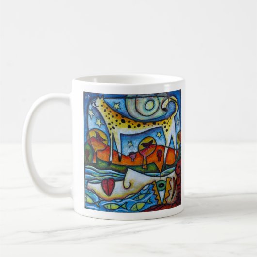 Der träumende Fluss Kaffeetasse (Links)