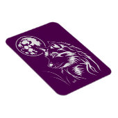 Der träumende Wolf Premium Flexi Magnet (Rechte Seite)